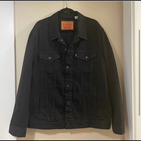 NWOT Levi’s Unisex Black Jean Jacket - Picture 1 of 3